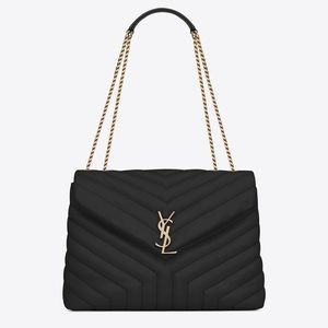 YSL LOULOU MEDIUM BAG IN MATELASSÉ "Y" LEATHER